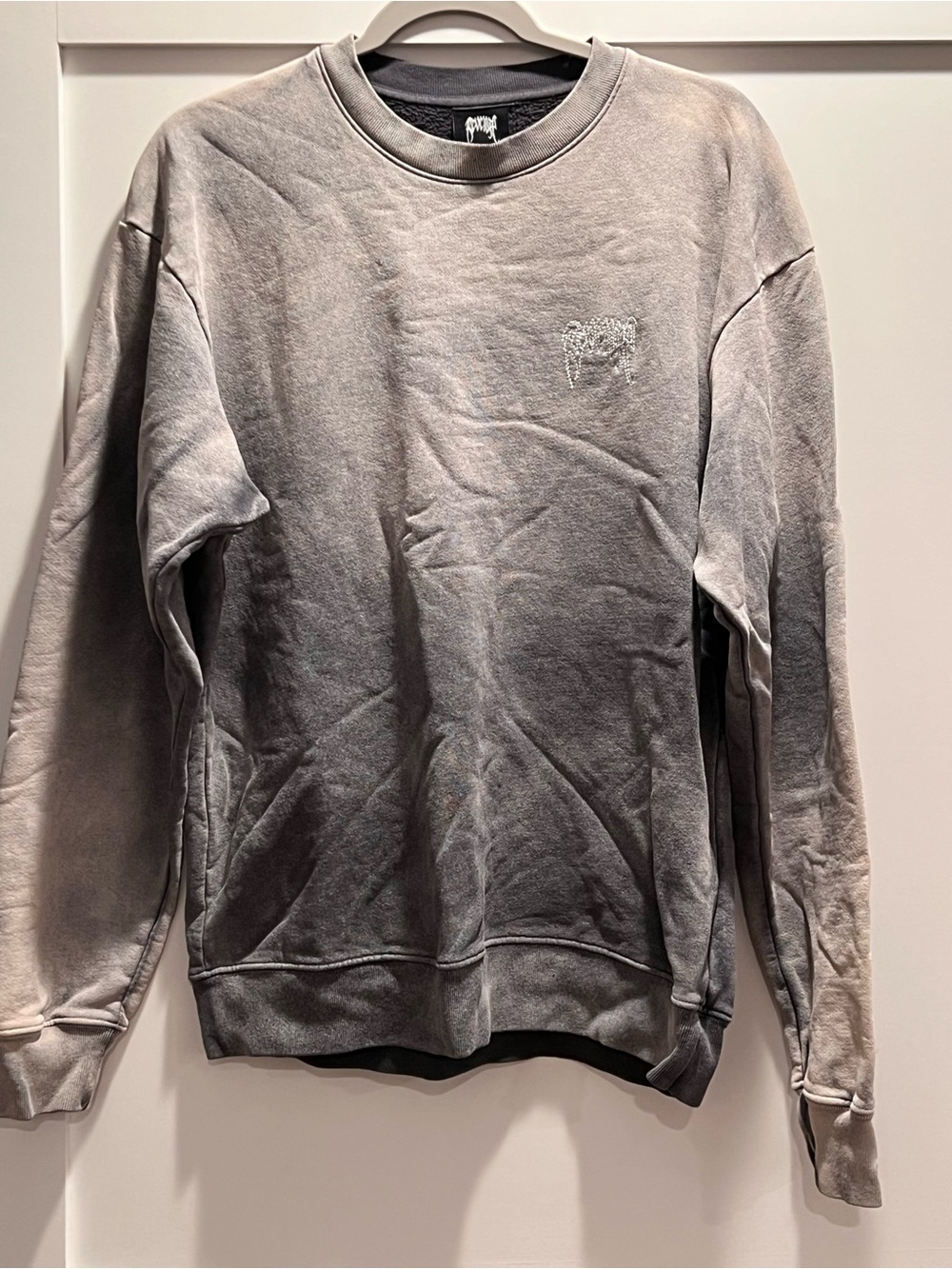 Revenge Clothing Washed Gray Crewneck Sweatshirt